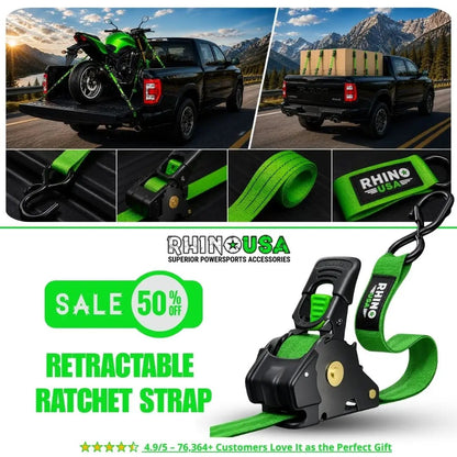Retractable Ratchet Straps - 2026 Upgraded Edition