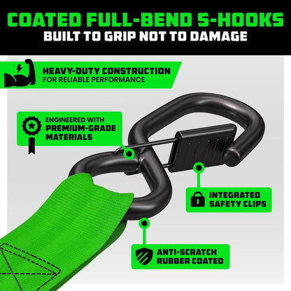Retractable Ratchet Straps - 2026 Upgraded Edition