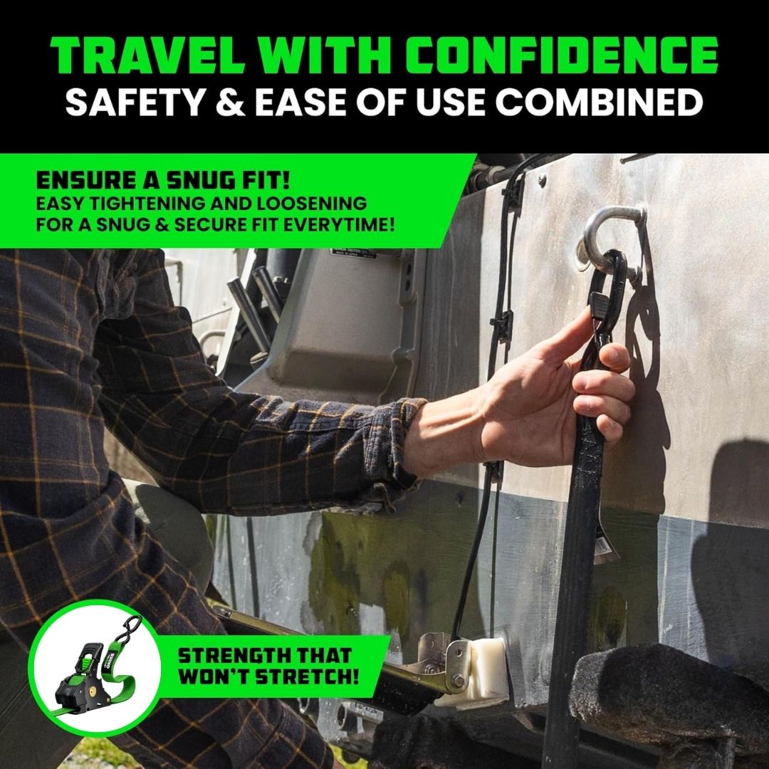 Retractable Ratchet Straps - 2026 Upgraded Edition