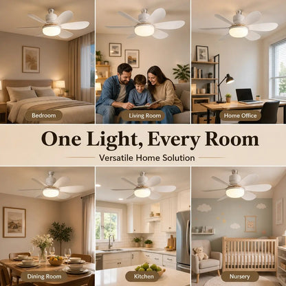 Ceiling Fan Light | 2-in-1 Cooling & Lighting