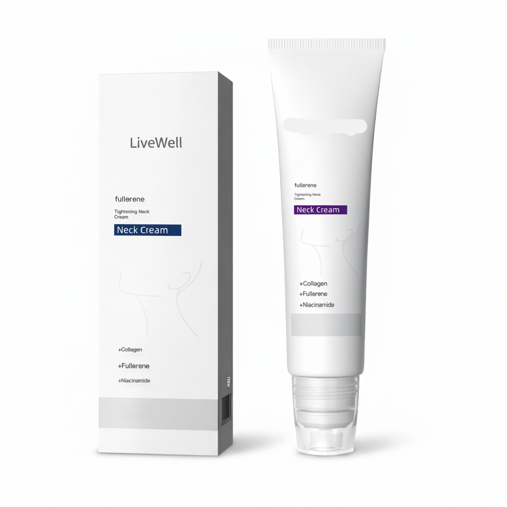 Roller Massage Neck Cream Collagen & Hyaluronic Acid | Firms Neck, Reduces Wrinkles & Double Chin