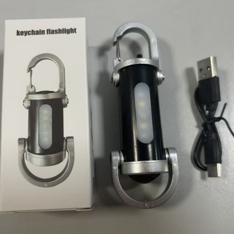 Multifunctional Mini Keychain Light Outdoor Portable Hook Lighting Pocket Light Cross-Border Portable Floodlight Flashlight