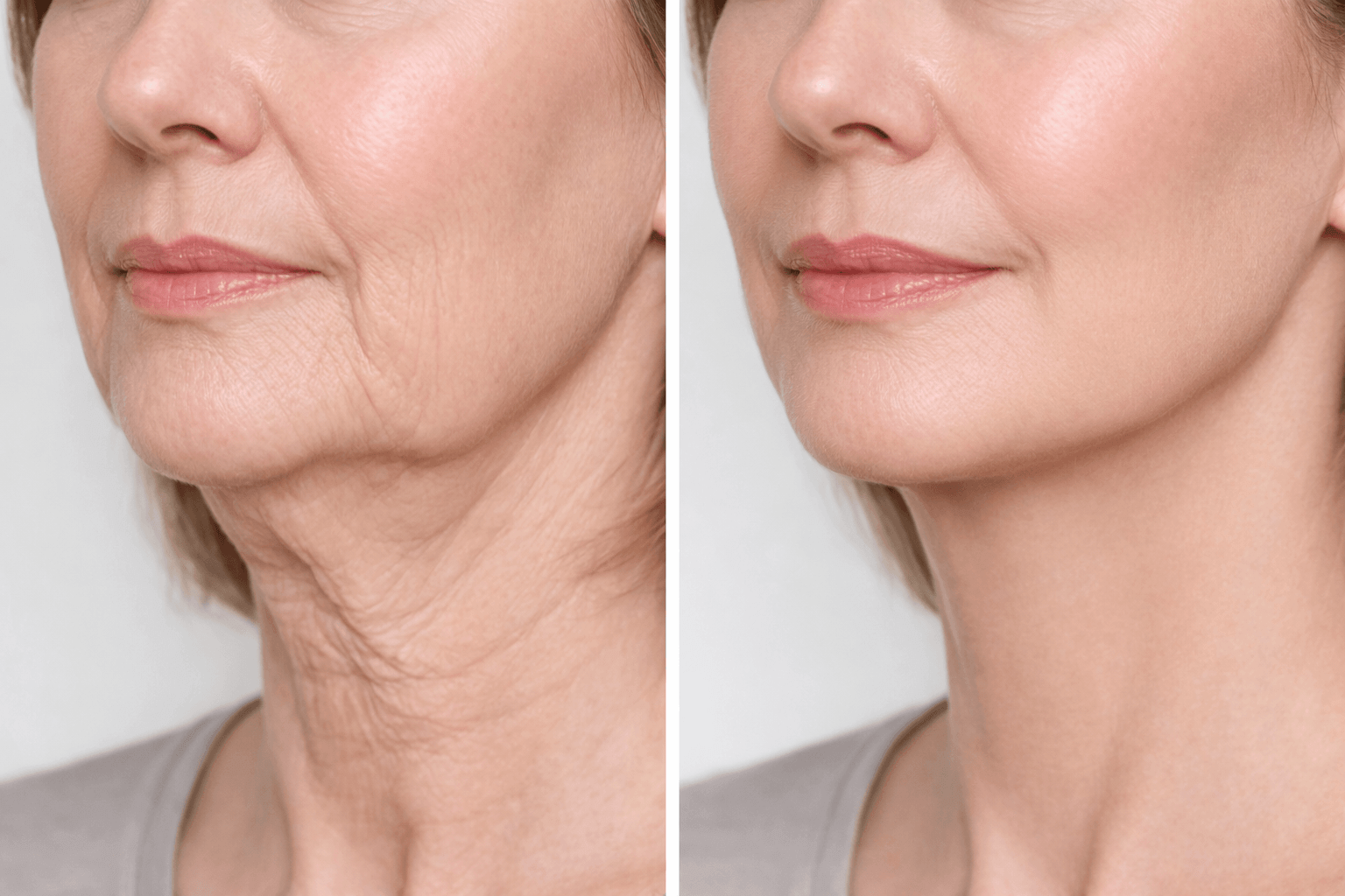 Anti-wrinkle cream product and advertorial image