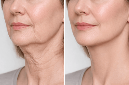 Anti-wrinkle cream product and advertorial image