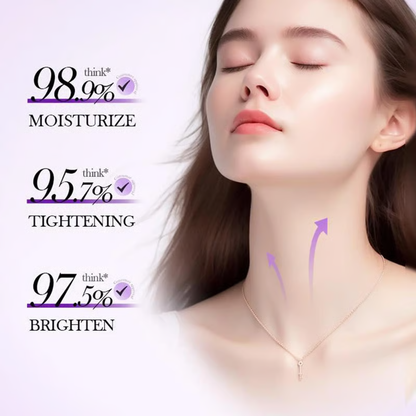Roller Massage Neck Cream Collagen & Hyaluronic Acid | Firms Neck, Reduces Wrinkles & Double Chin
