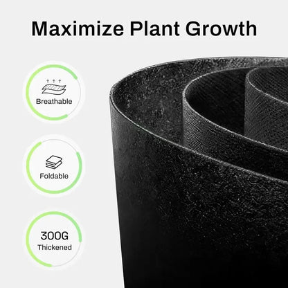 5-Pack 5 Gallon Grow Bags - Heavy Duty Aeration Fabric Pots with Handles
