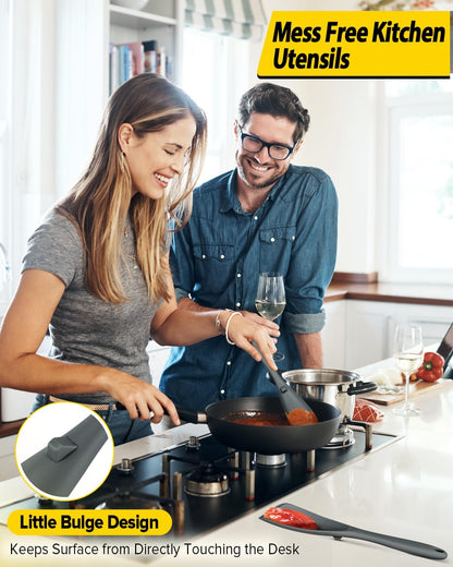 Multifunction Cooking Spoon Spatula for Non Stick Cookware BPA Free One Piece Design