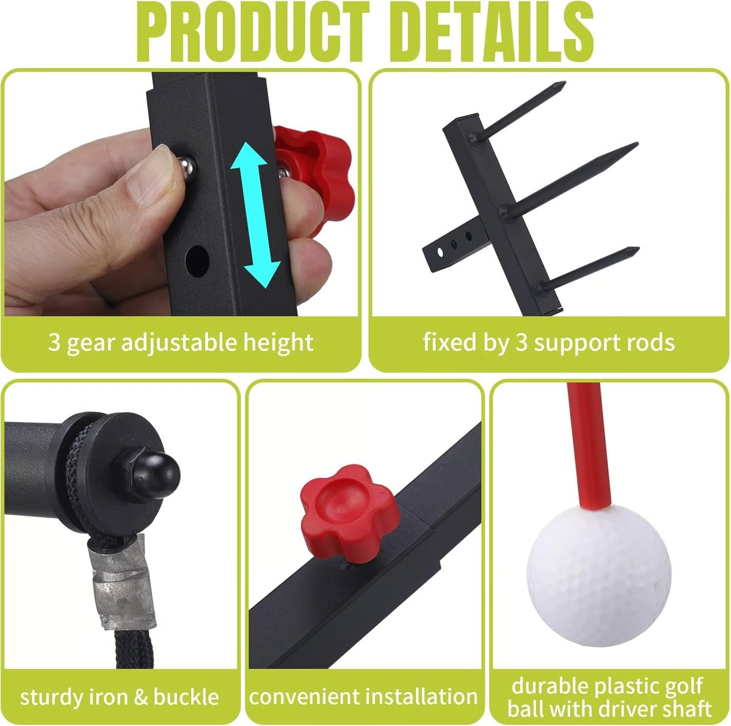Real Impact Golf Swing Trainer - Practice Smarter, Swing Better - Black/Yellow