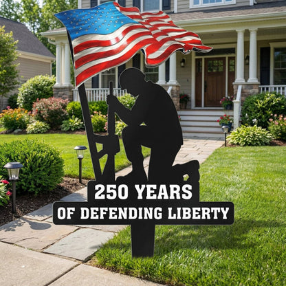 💥🔥 Limited time 57% OFF! First 50 pieces enjoy 57% off! 🔥💥 ✨🇺🇸🗽 23.6" Metal Garden Stake – 🎖️ 250 Years of Defending Liberty