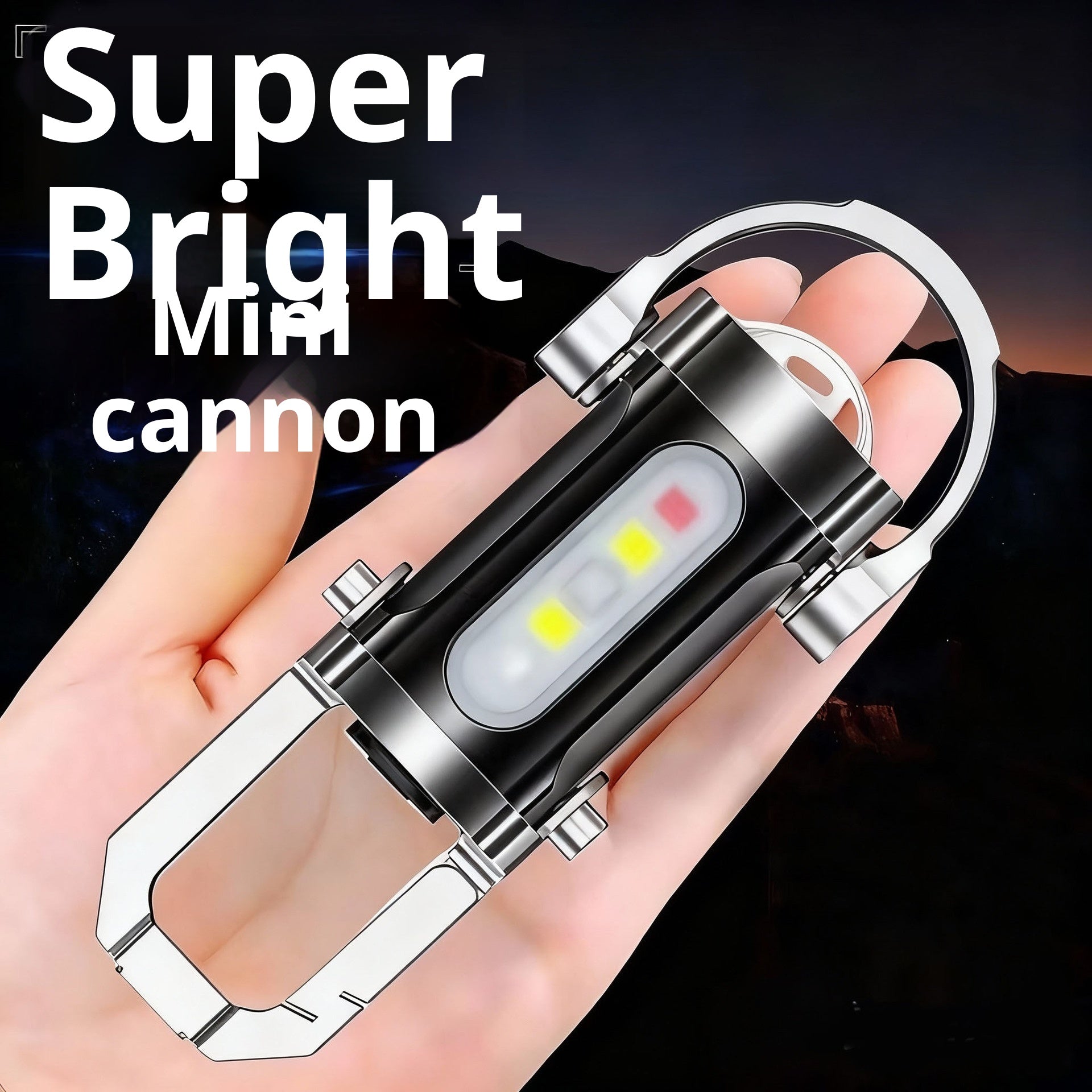 Multifunctional Mini Keychain Light Outdoor Portable Hook Lighting Pocket Light Cross-Border Portable Floodlight Flashlight