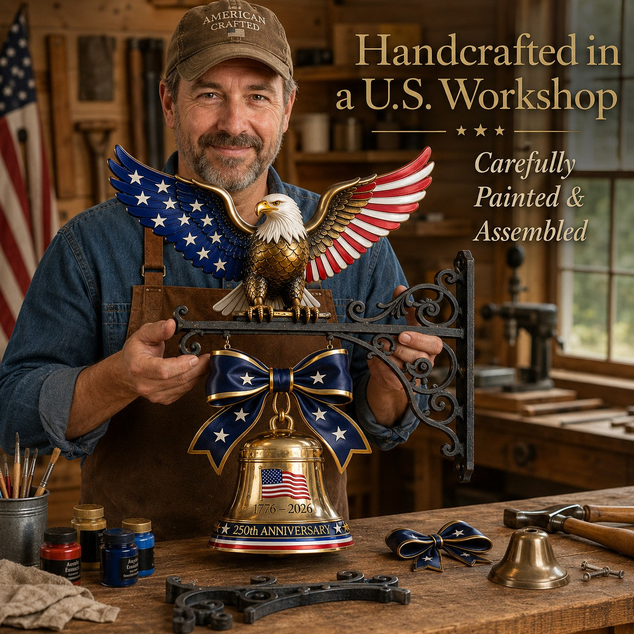 1776-2026 "Spirit of Liberty" Eagle Bell