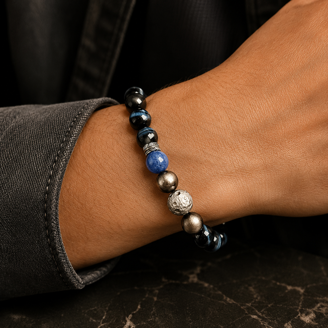 🔥 Meteorite Wealth Emperor Bracelet – Unlock Explosive Career Breakthroughs, Massive Opportunity Attraction & Unbreakable Financial Empire Building