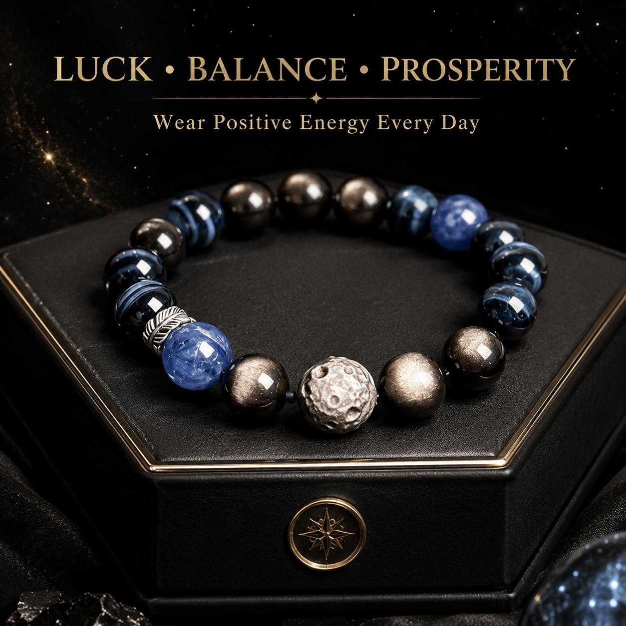 🔥 Meteorite Wealth Emperor Bracelet – Unlock Explosive Career Breakthroughs, Massive Opportunity Attraction & Unbreakable Financial Empire Building