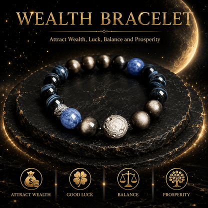 🔥 Meteorite Wealth Emperor Bracelet – Unlock Explosive Career Breakthroughs, Massive Opportunity Attraction & Unbreakable Financial Empire Building