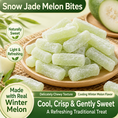 💪Say goodbye to high-calorie snacking—eat clean, stay lean! 🍨 Snow Jade Melon Bites