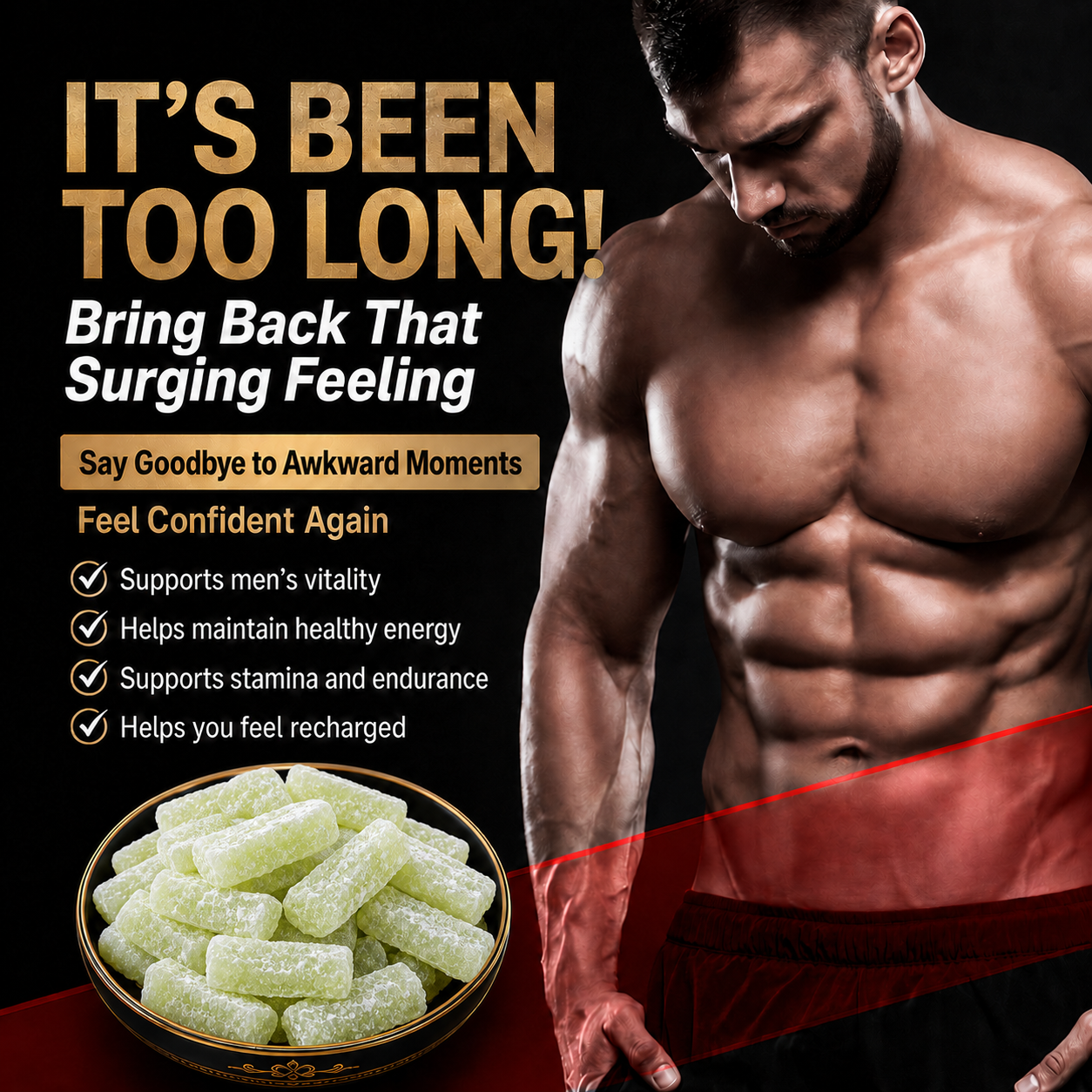 🔥More Energy More Stamina More Bedroom Drive Daily Wellness Support For Men