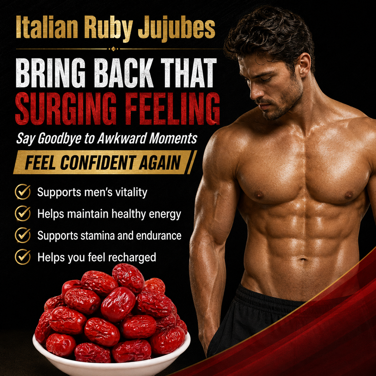 🔥More Energy More Stamina More Bedroom Drive Daily Wellness Support For Men