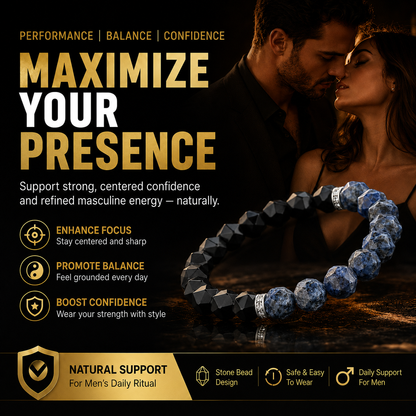 🔥Men’s Strength & Vitality Bracelet💪Upgrade Your Energy, Style, and Confidence🌕Midnight Atlas Sovereign Bracelet