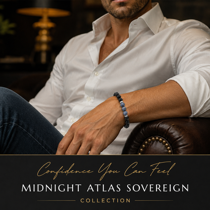 🔥Men’s Strength & Vitality Bracelet💪Upgrade Your Energy, Style, and Confidence🌕Midnight Atlas Sovereign Bracelet