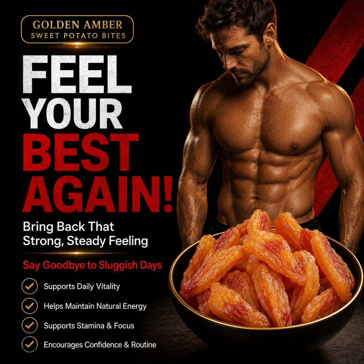 🔥More Energy More Stamina More Bedroom Drive Daily Wellness Support For Men