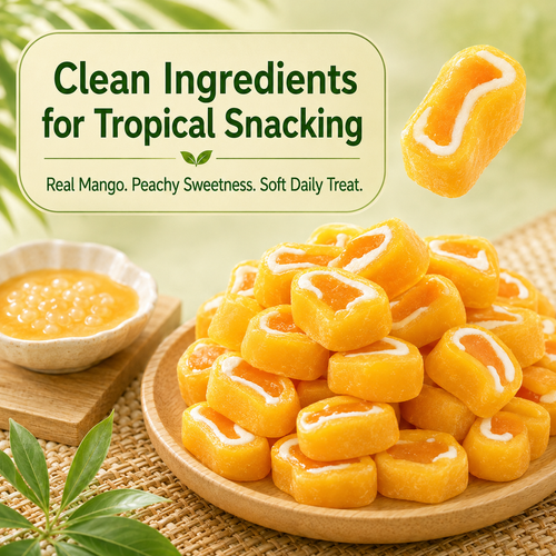 💪Say goodbye to high-calorie snacking—eat clean, stay lean! 🍨Mango Peach Sago Royale