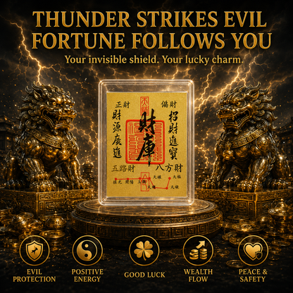 💰 All-Purpose Thunder Talisman – Dispel Evil & Protect Everything💸