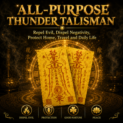💰 All-Purpose Thunder Talisman – Dispel Evil & Protect Everything💸
