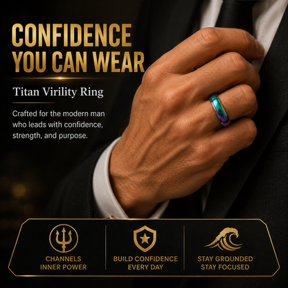 🔥Men’s Strength & Titan Virility Ring💪Upgrade Your Energy, Style, and Confidence