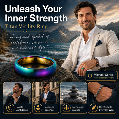 🔥Men’s Strength & Titan Virility Ring💪Upgrade Your Energy, Style, and Confidence