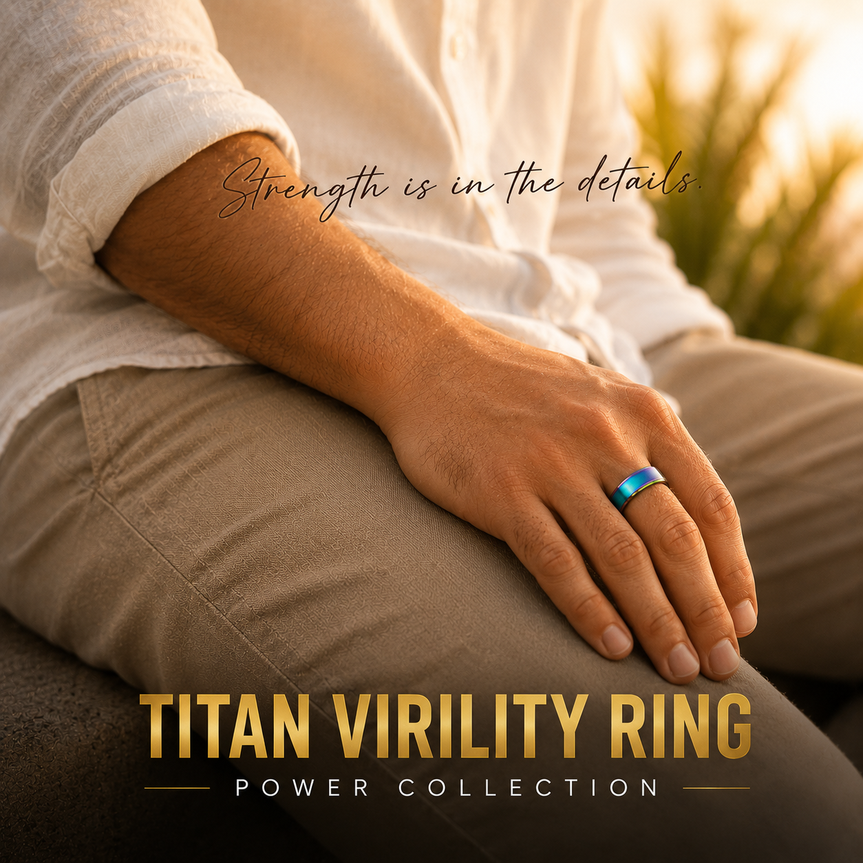 🔥Men’s Strength & Titan Virility Ring💪Upgrade Your Energy, Style, and Confidence