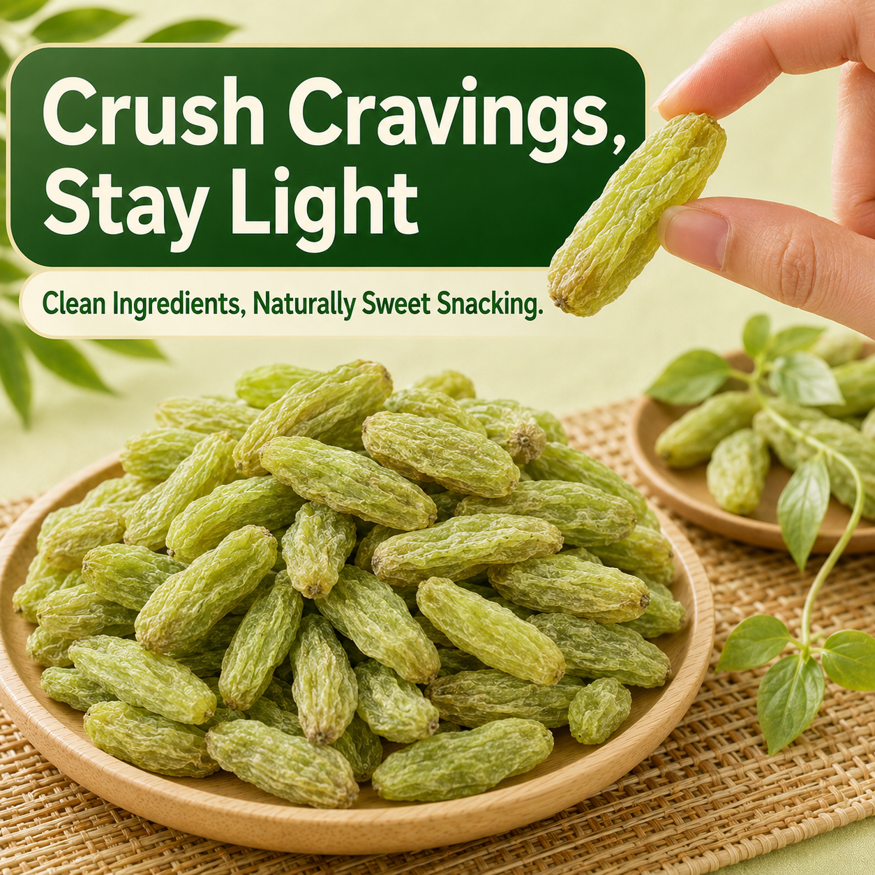 💪Say goodbye to high-calorie snacking—eat clean, stay lean! 🍨 Emerald Lean Vine Bites