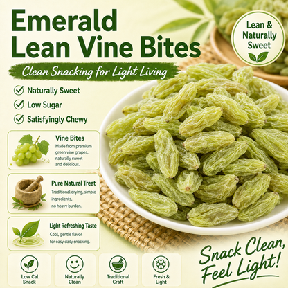 💪Say goodbye to high-calorie snacking—eat clean, stay lean! 🍨 Emerald Lean Vine Bites