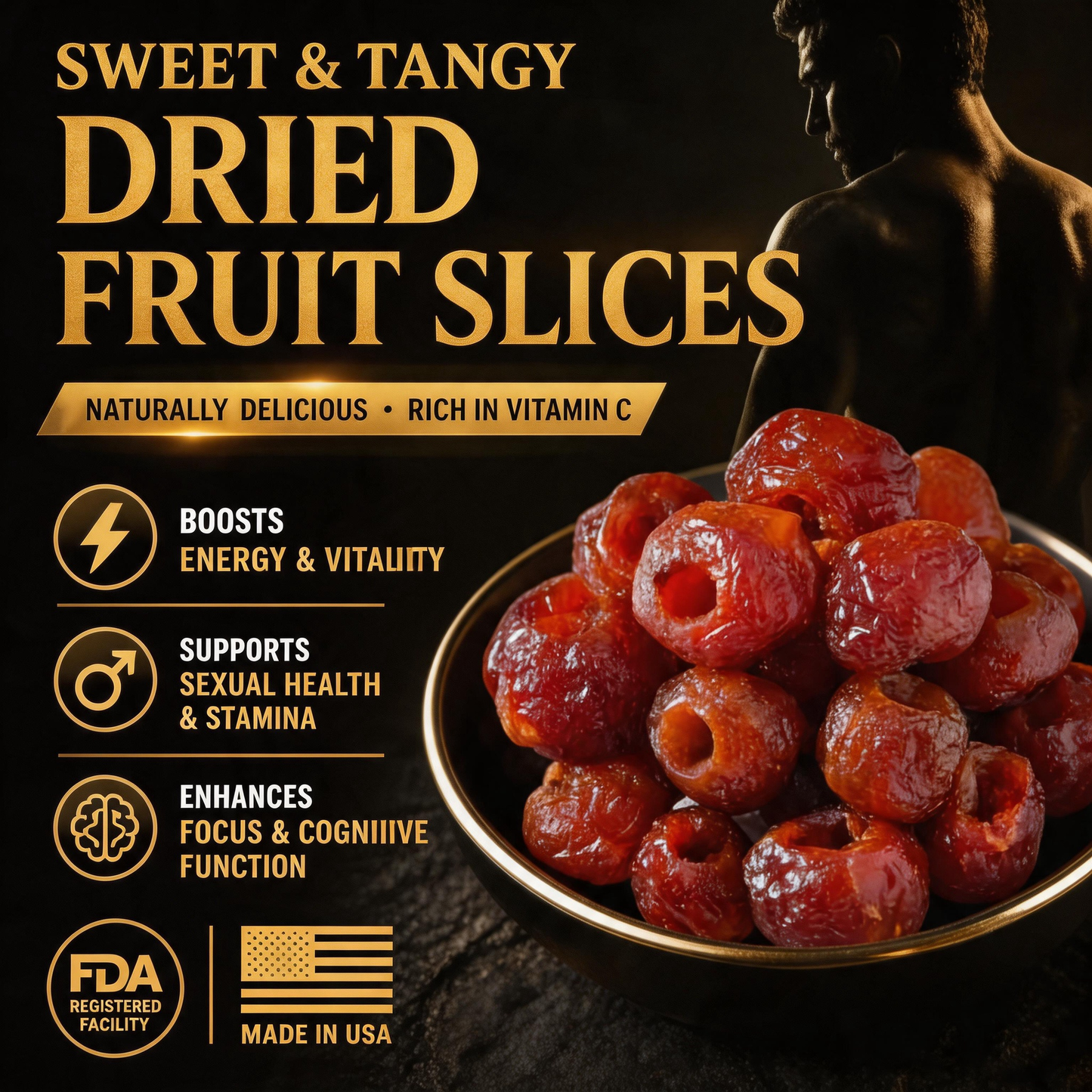🥃🥃 Men’s Vitality Revival 💪💯 Hollow dried hawthorn berries for Natural Energy, Stamina & Confidence - GD
