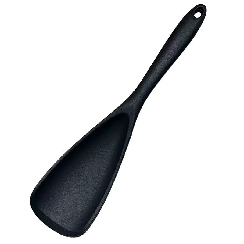 Multifunction Cooking Spoon Spatula for Non Stick Cookware BPA Free One Piece Design - BLACK