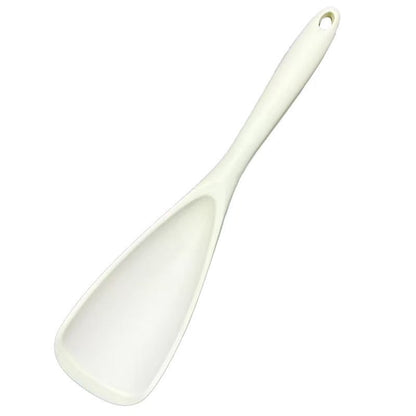 Multifunction Cooking Spoon Spatula for Non Stick Cookware BPA Free One Piece Design - WHITE