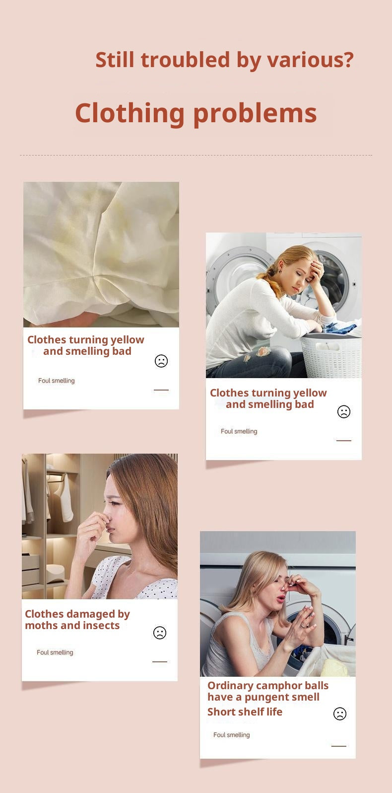 Four Seasons Universal Floral Scent Replacement for Camphor Balls, Individual Sachets for Wardrobe and Bookcase, Anti-Mold, Moisture Absorption, Odor Removal, Indoor Fragrance