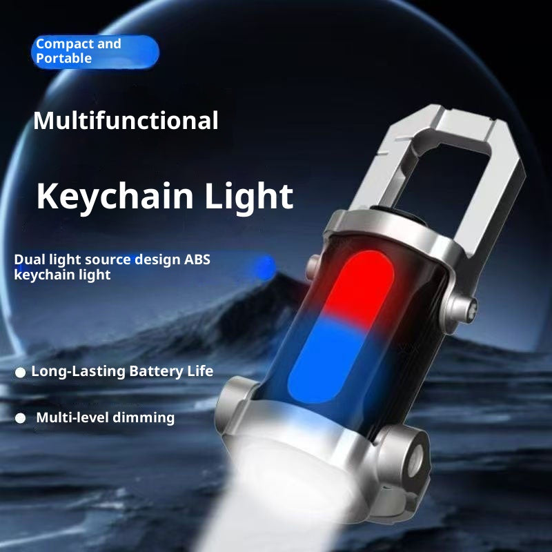 Multifunctional Mini Keychain Light Outdoor Portable Hook Lighting Pocket Light Cross-Border Portable Floodlight Flashlight
