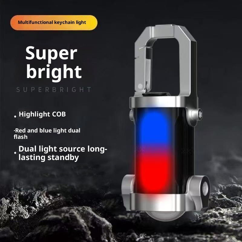 Multifunctional Mini Keychain Light Outdoor Portable Hook Lighting Pocket Light Cross-Border Portable Floodlight Flashlight