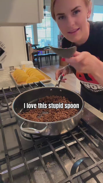 Multifunction Cooking Spoon Spatula for Non Stick Cookware BPA Free One Piece Design