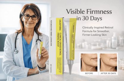 Anti-wrinkle cream product and advertorial image
