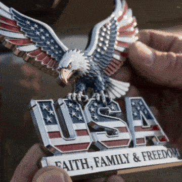 Faith Family Freedom Metal Emblem detail image